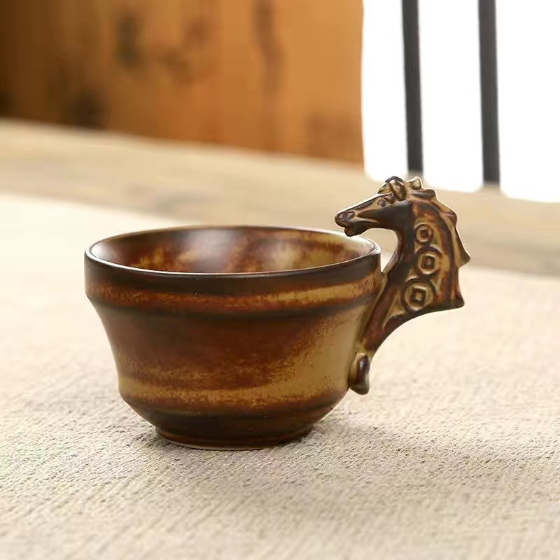 Vintage Rough Pottery Tea Cup