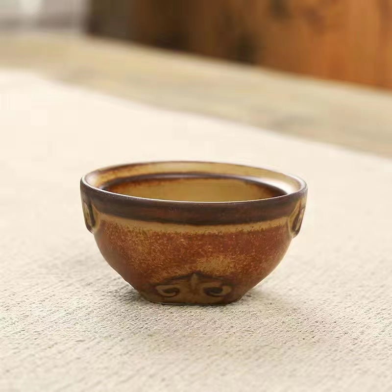 Vintage Rough Pottery Tea Cup