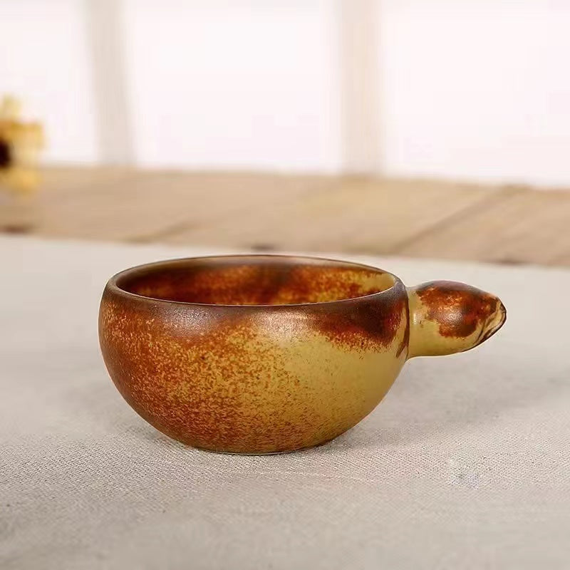 Vintage Rough Pottery Tea Cup