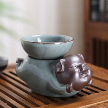 Load image into Gallery viewer, Ceramic Zodiac Tea Strainer Tea Leak Tea Tray Ornament
