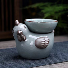 Load image into Gallery viewer, Ceramic Zodiac Tea Strainer Tea Leak Tea Tray Ornament
