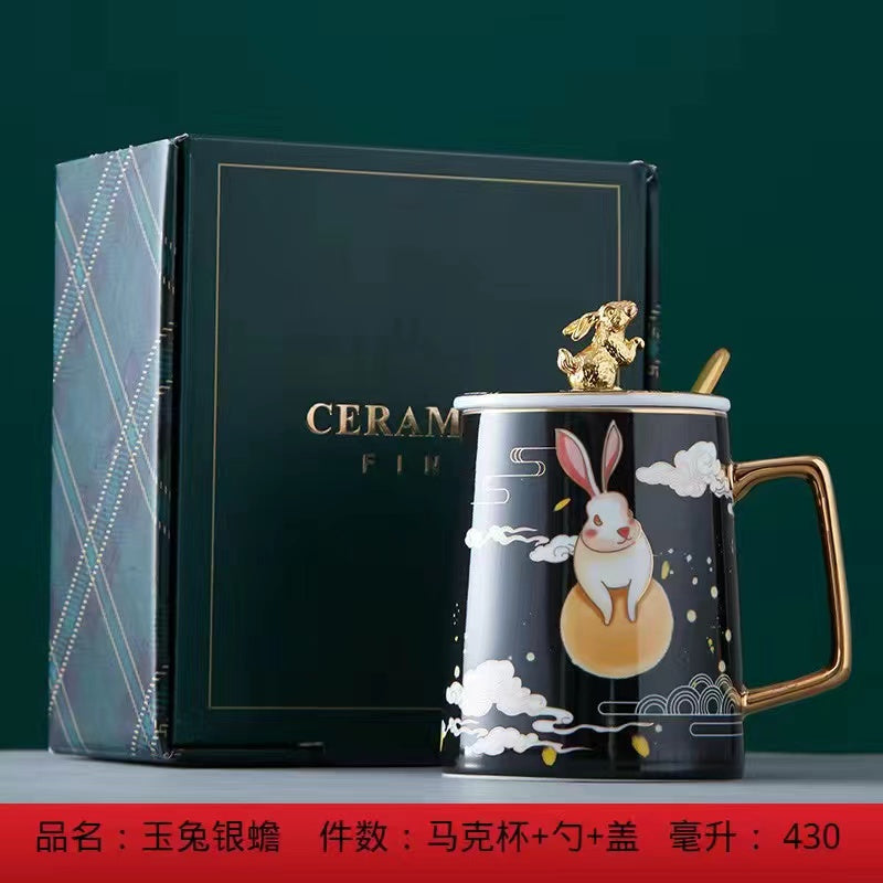 Ceramic White Rabbit Mug