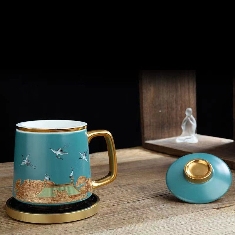 Fairy crane Ruihetu Ceramic Tea Mug