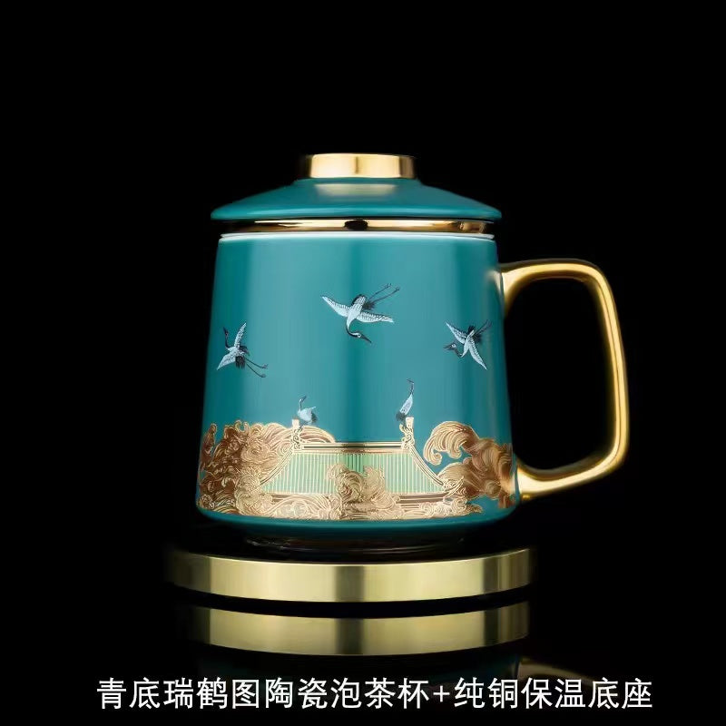 Fairy crane Ruihetu Ceramic Tea Mug