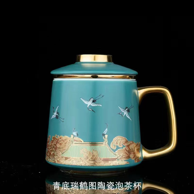 Fairy crane Ruihetu Ceramic Tea Mug