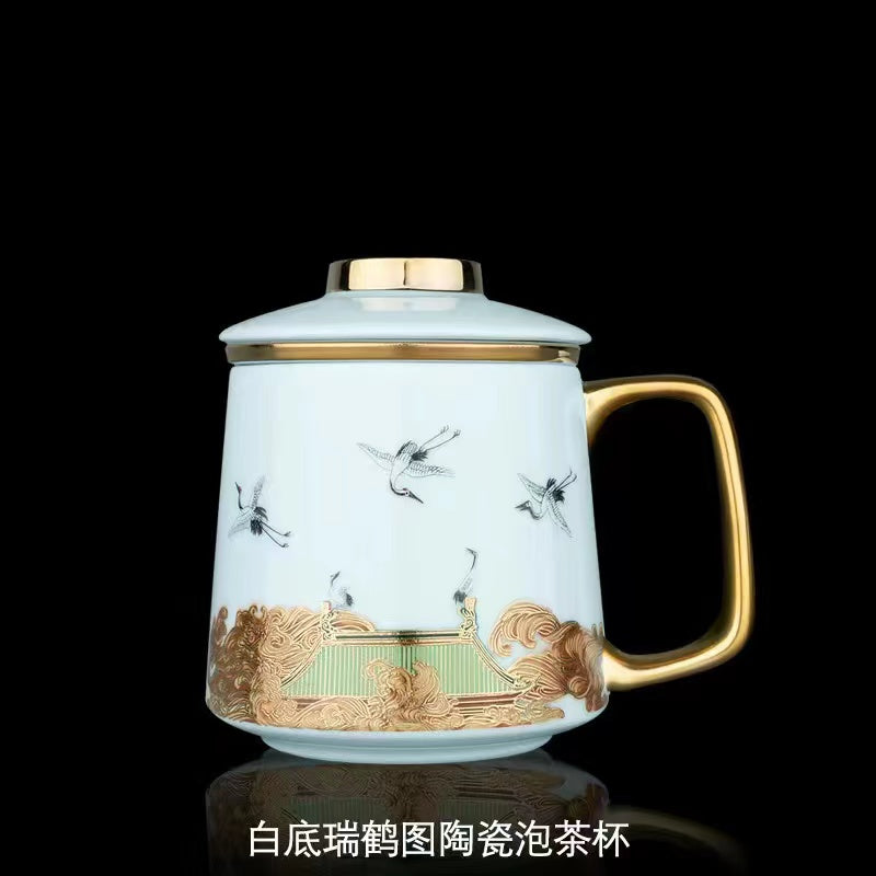 Fairy crane Ruihetu Ceramic Tea Mug