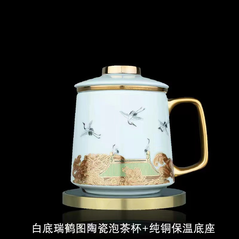 Fairy crane Ruihetu Ceramic Tea Mug