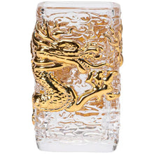 Load image into Gallery viewer, Liuli tea cup Golden auspicious dragon cup Tea cup
