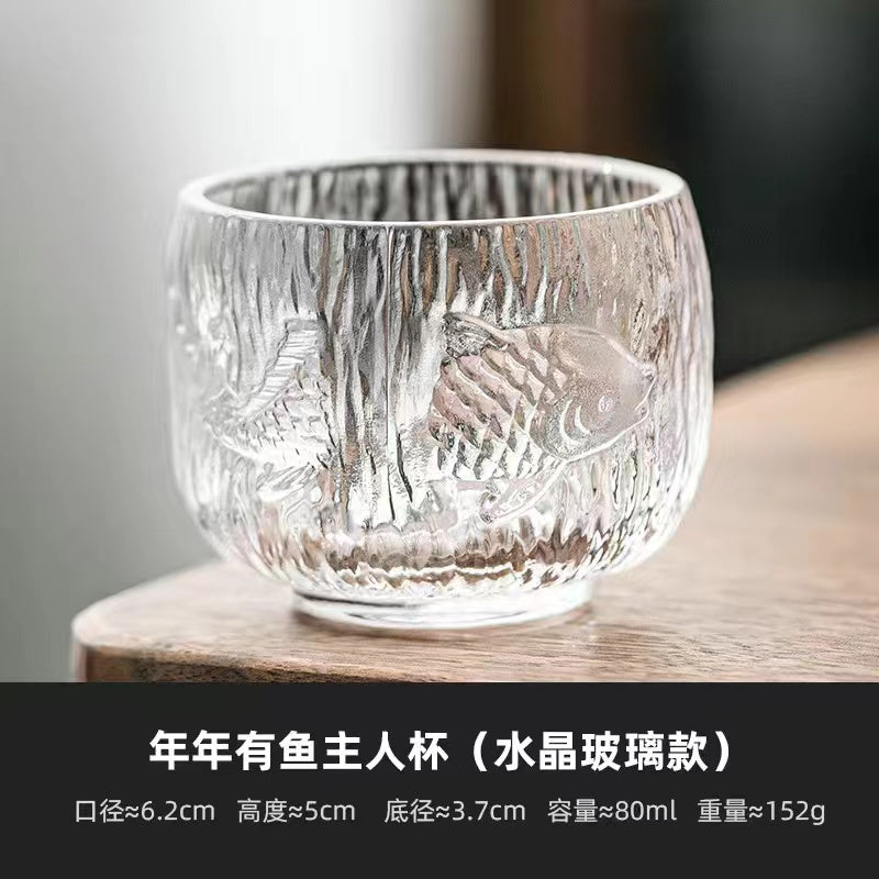 A glazed New Year's Fish  Tea cup