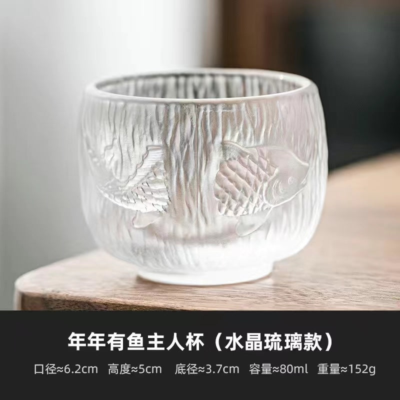 A glazed New Year's Fish  Tea cup