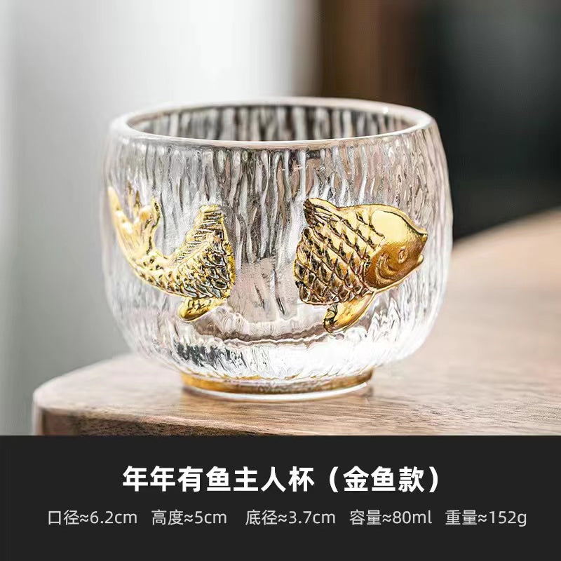 A glazed New Year's Fish  Tea cup