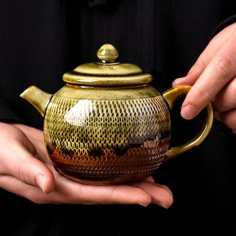 Fire mark wood fired handmade Teapot