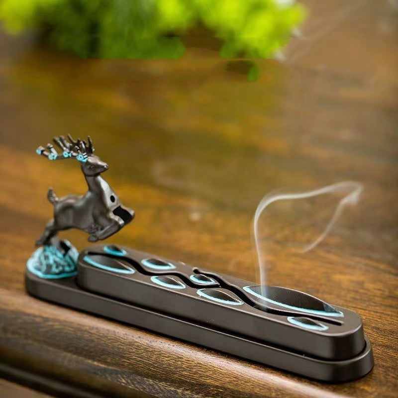 A classical style deer-shaped incense holder