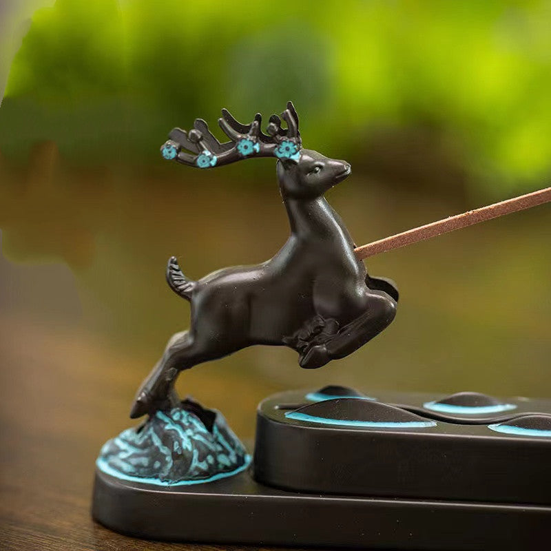 A classical style deer-shaped incense holder