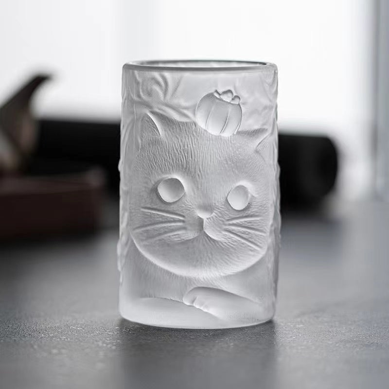 Cute Cat Persimmon Lucite Mug