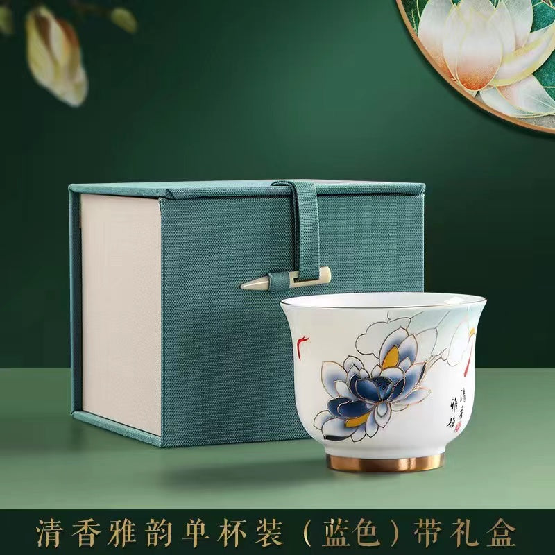 Fat-raising Jade Pure Handmade Tea Cup