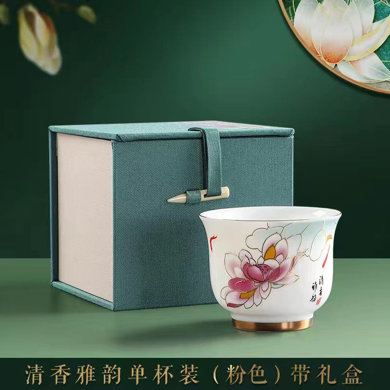 Fat-raising Jade Pure Handmade Tea Cup