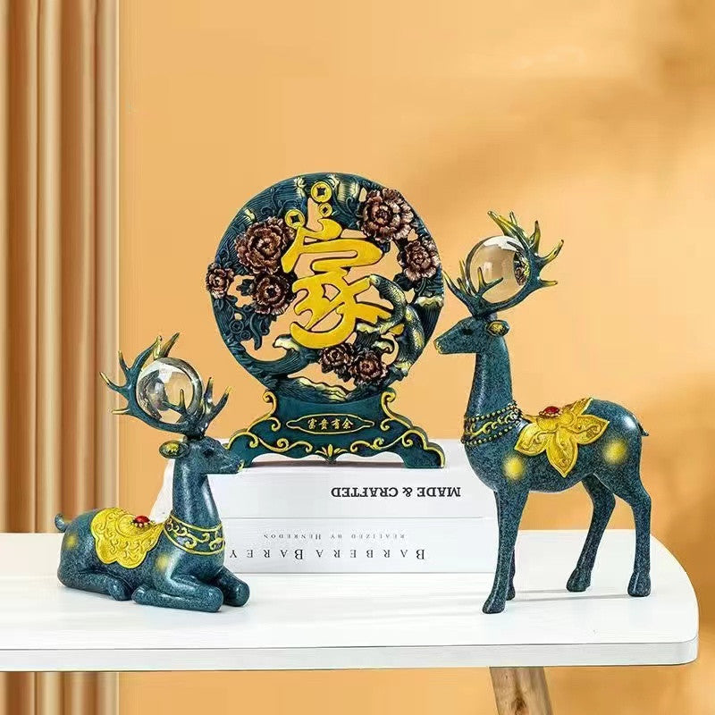 Crystal Ball Moose Ornament