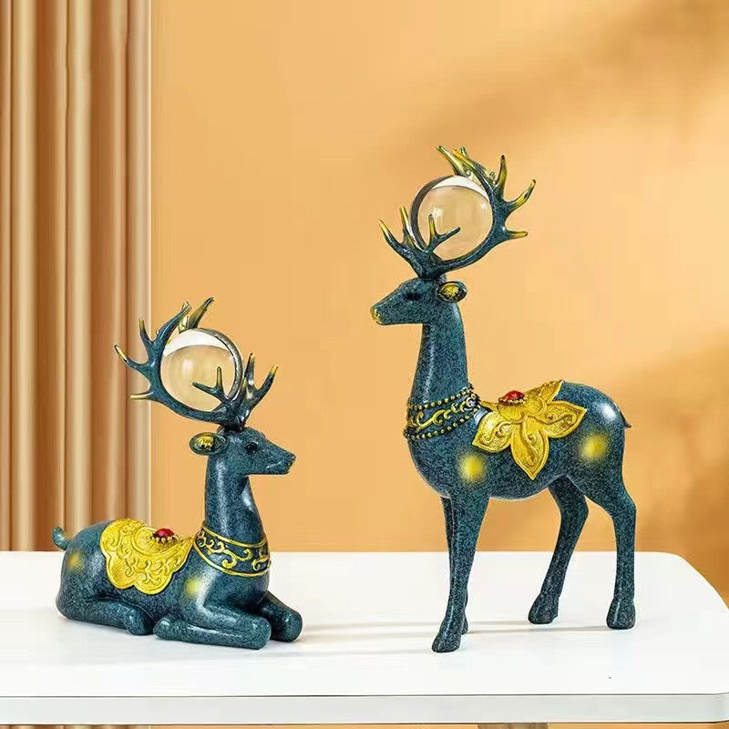 Crystal Ball Moose Ornament