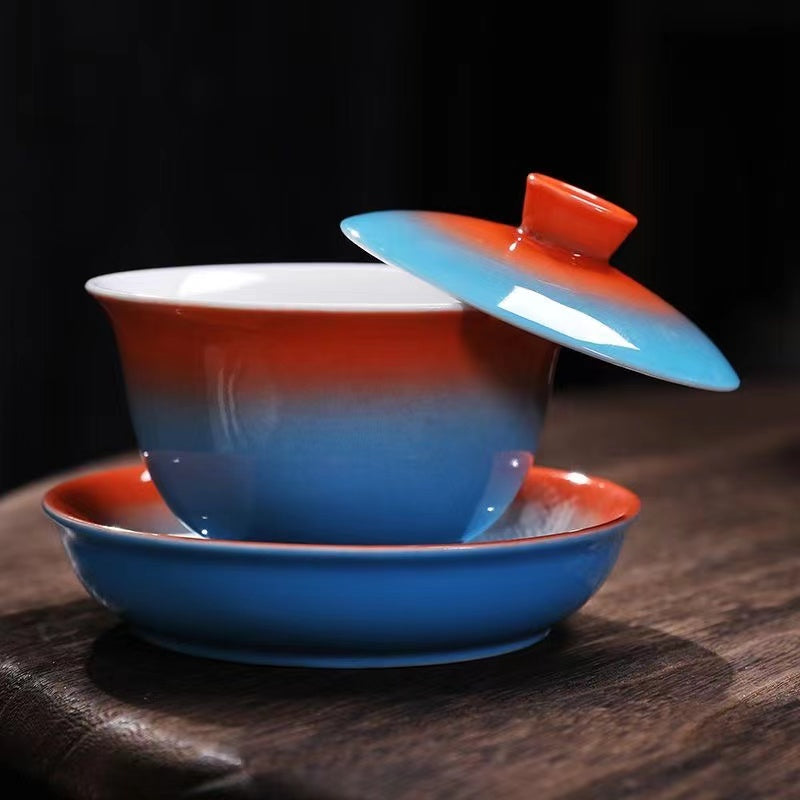 Gradient Glazed Tea Cup