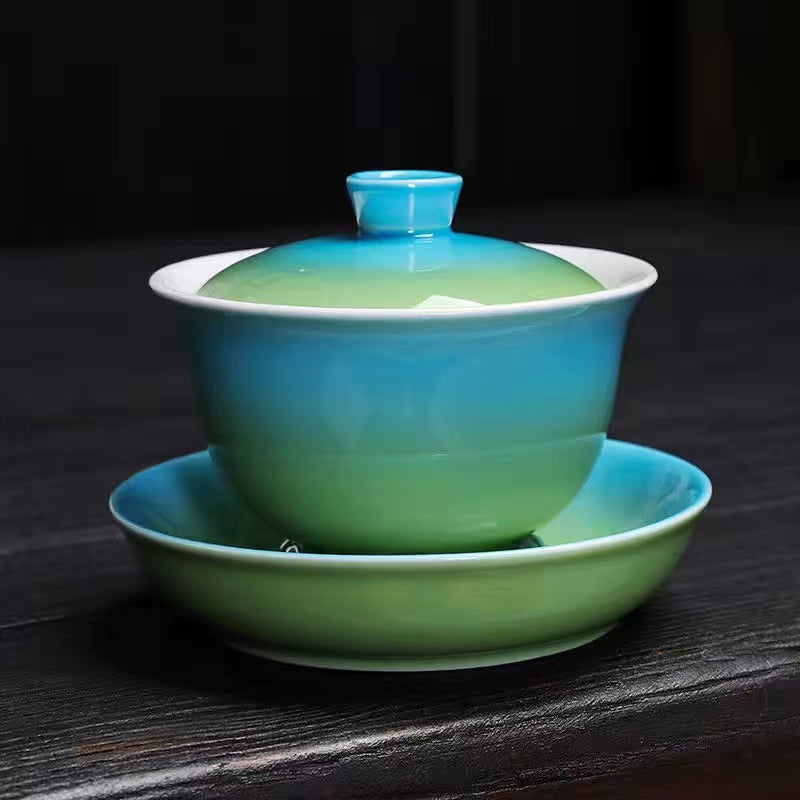 Gradient Glazed Tea Cup