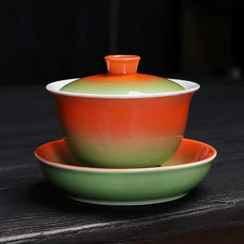 Gradient Glazed Tea Cup