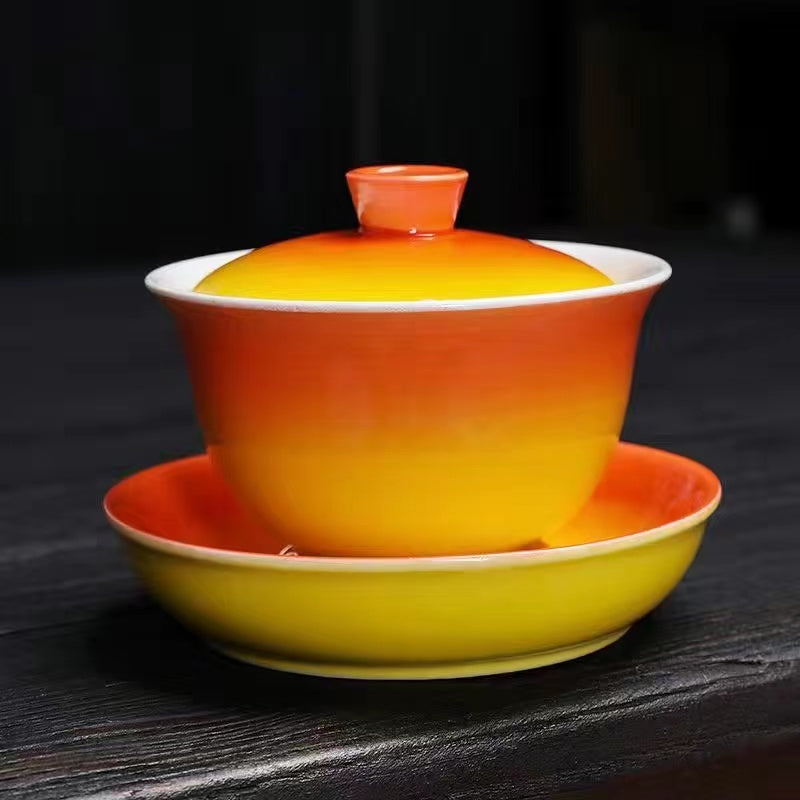 Gradient Glazed Tea Cup