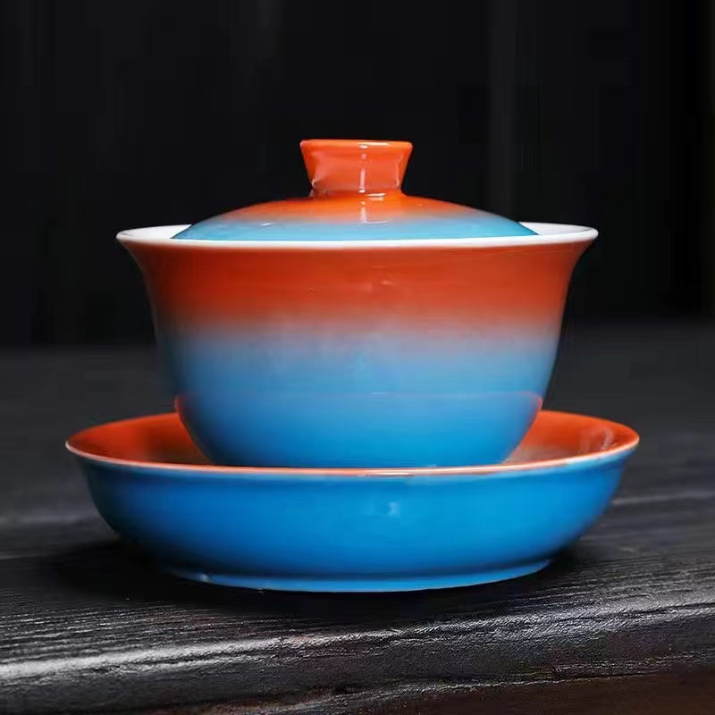 Gradient Glazed Tea Cup