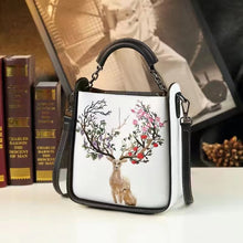 Load image into Gallery viewer, Fawn hand embroidered handbag bag
