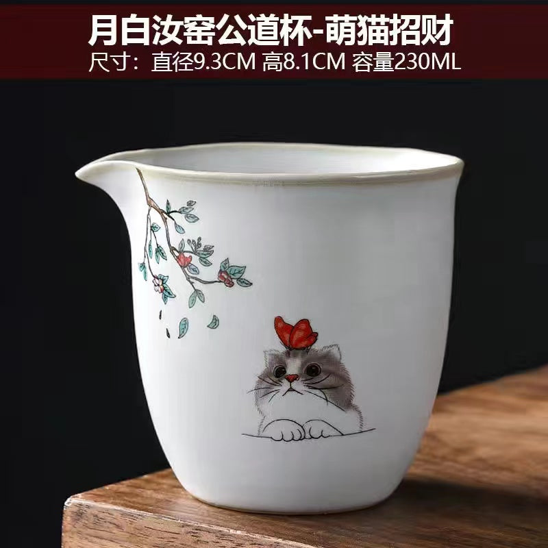 BEMY Cat handmade Tea cup set