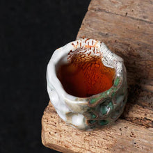 Load image into Gallery viewer, Master Collection---Shino-yaki Pure Handmade Shino Nourishable Tricolor Tea Cup(M514)
