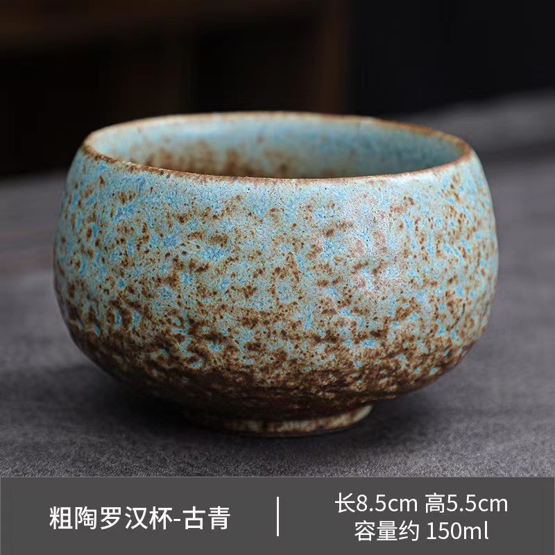 Ceramic Kung Fu Tea Cups Kiln Glazed Rough Pottery Teacups