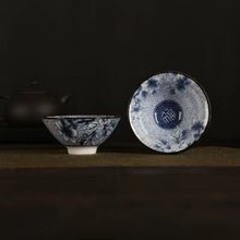 Load image into Gallery viewer, A blue and white porcelain tea cup with bucket cup
