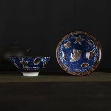 Load image into Gallery viewer, A blue and white porcelain tea cup with bucket cup
