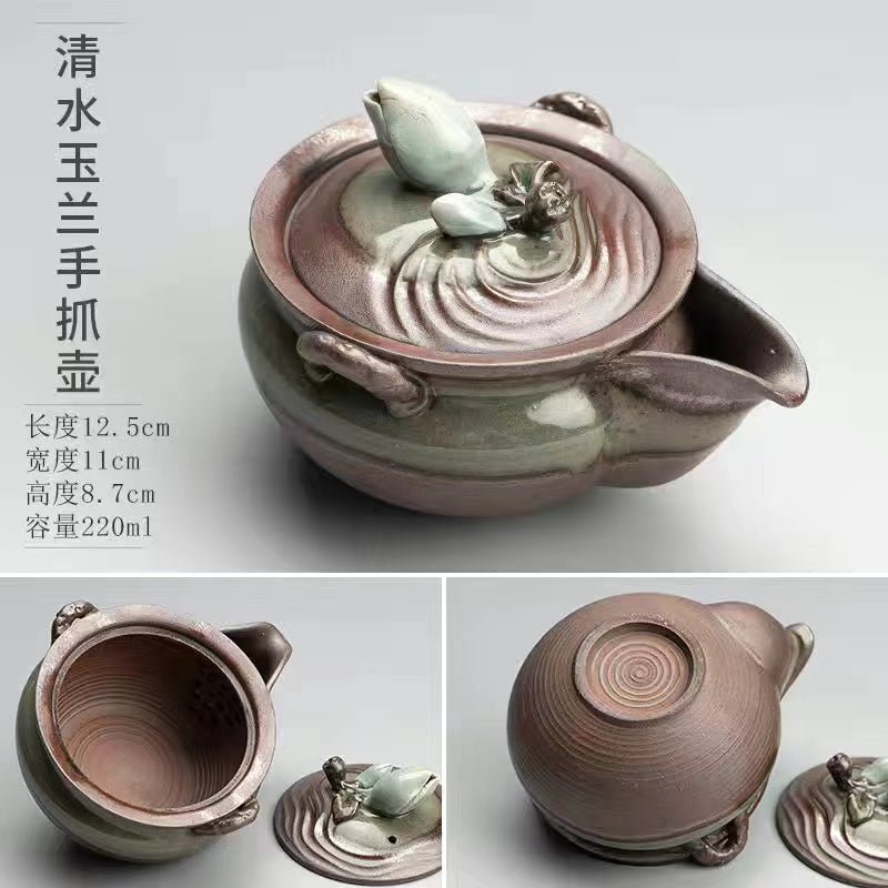 Panda shino-yaki Teapot