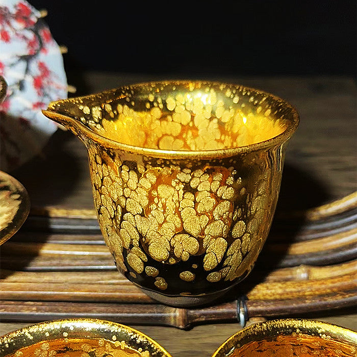 Master Collection---High-end handmade gold Teacup set(M525)