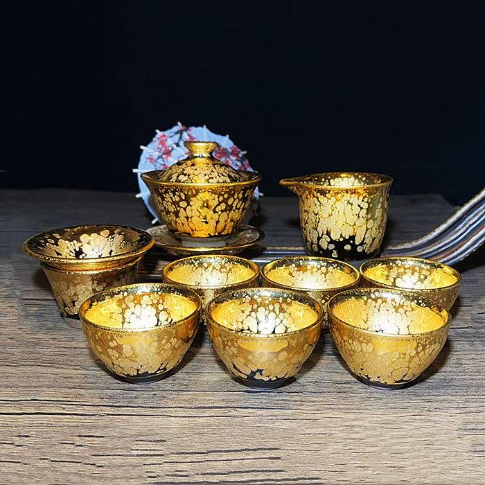 Master Collection---High-end handmade gold Teacup set(M525)