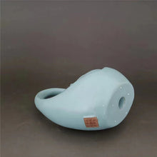 Load image into Gallery viewer, Vintage Song dynasty Ru kiln sculptured porcelain swan pouring jug with green glaze
