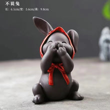 Load image into Gallery viewer, Lovely four bunnies tea pet small ornament
