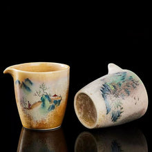 Load image into Gallery viewer, Hand-painted fair cup Jingdezhen landscape tea cup
