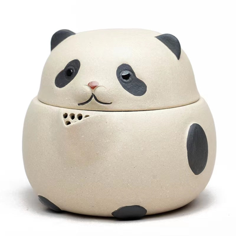 Yixing zisha pot tea pet fair cup panda hand grasp pot quick guest cup