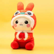 Load image into Gallery viewer, Year of the Rabbit doll plush toy with cute little rabbit
