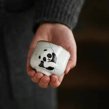Load image into Gallery viewer, Hand-painted cute panda small tea cup
