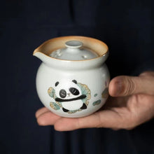 Load image into Gallery viewer, Jingdezhen ceramic cute panda hand catch pot
