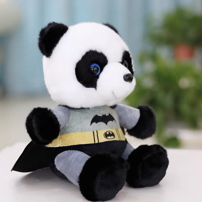 Captain America Spider-Man Superman Batman plush toy giant panda doll