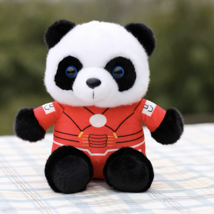 Captain America Spider-Man Superman Batman plush toy giant panda doll