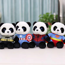 Load image into Gallery viewer, Captain America Spider-Man Superman Batman plush toy giant panda doll
