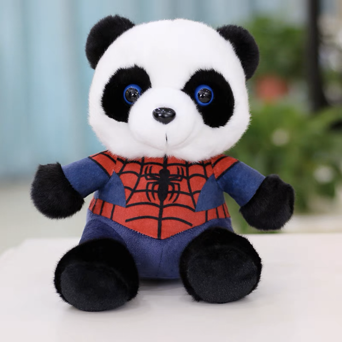 Captain America Spider-Man Superman Batman plush toy giant panda doll