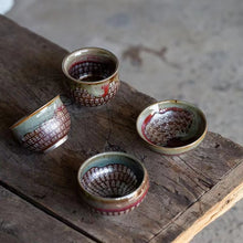 Load image into Gallery viewer, Year of the Rabbit creative haha porcelain handwritten silver lettering Tea cup
