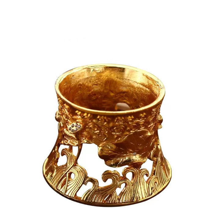 Pure Copper Spiritual Turtle Tea Leak Tea Tray Holder Tea Brewing Strainer Tea Strainer